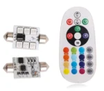 Автомобільні світлодіодні Festoon C5W LED-лампи RGB для салону 36 мм - Зображення 4
