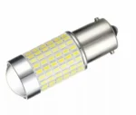 Светодиодная лампа с цоколем 1156 BA15s P21W 144 SMD 3014 с линзой и драйвером ПРЕМІУМ - Зображення 6