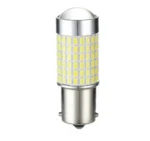 Светодиодная лампа с цоколем 1156 BA15s P21W 144 SMD 3014 с линзой и драйвером ПРЕМІУМ - Зображення 7
