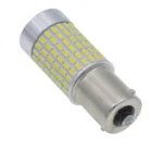 Светодиодная лампа с цоколем 1156 BA15s P21W 144 SMD 3014 с линзой и драйвером ПРЕМІУМ - Зображення 5