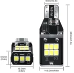 Світлодіодна лампа T15, W16W, 921 15 SMD 2835 High Power обманка +драйвер 1000 Lm - Зображення 2