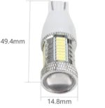 Світлодіодна лампа T15 W16W 32SMD 4014 CREE лінза 12V Біла - Зображення 2