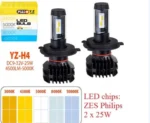 Автомобільні світлодіодні лампи з цоколем H4, модель YZ - Зображення 4
