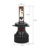 Автомобільні світлодіодні лампи з цоколем H4, модель T8 - Зображення 4