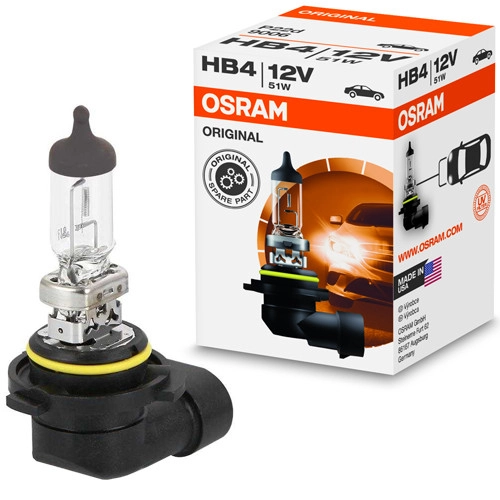 2281184884_galogennaya-avtolampa-osram Галогенная автолампа Osram HB4 (9006, P22d) Original - Зображення 1