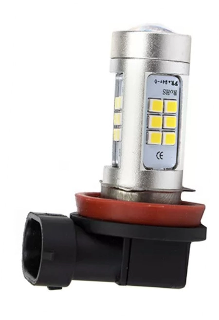 2286340300_svitlodiodna-lampa-z Світлодіодна лампа з цоколем H8 21SMD 2835 12V Біла - Зображення 1