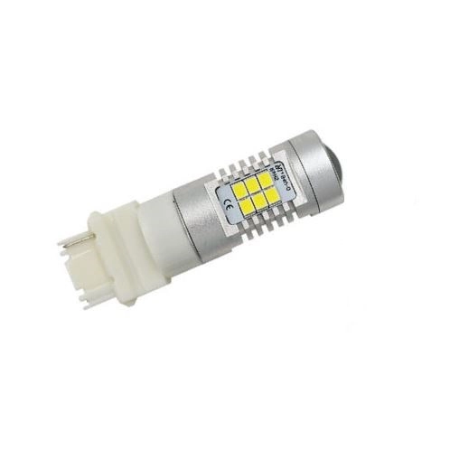 2291323725_svitlodiodna-lampa-z Світлодіодна лампа з цоколем 3157 Т25 P27/7W W3x16q 21SMD 2835 12V Білий - Зображення 1