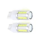 Світлодіодна лампа 7443 T20 W21/5W W3x16q 33SMD 5630 12 V з лінзою та драйвером Біла - Зображення 2