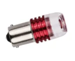 Світлодіодна лампа з цоколем 1156 BA15s P21W 3SMD 5630 12V Червона миготливий стробоскоп - Зображення 2