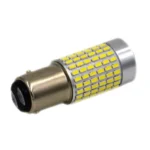 Светодиодная лампа с цоколем 1157 (BAY15d P21/5W) 144 SMD 3014 12V Белая с линзой и драйвером - Зображення 2