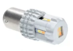 Світлодіодна лампа з цоколем 1157 BA15d P21/5W 12SMD 3030 12V Біла Жовта - Зображення 3
