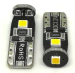 Светодиодная лампа Т10 (W5W) 3SMD 2835 с драйвером 12V Жовта