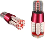 Світлодіодна лампа Т10 (W5W) 58SMD 3014 з обманкою 12V Червона - Зображення 2