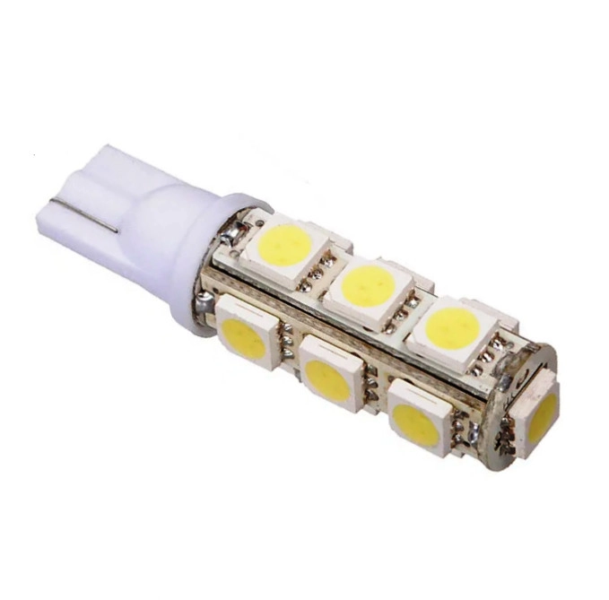 2297301562_svetodiodnaya-lampa-t10 Светодиодная лампа Т10 (W5W) 13 SMD 5050 12V Белая - Зображення 1