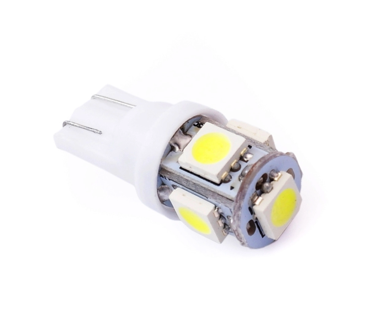 2297324965_svitlodiodna-lampa-t10 Світлодіодна лампа Т10 (W5W) 5SMD 5050 12V Білий - Зображення 1