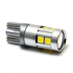 Світлодіодна лампа Т10 (W5W) 9 SMD 3030 12V з лінзою Біла - Зображення 2