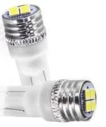Світлодіодна лампа Т10 (W5W) 4SMD 3535 з драйвером 12V Білий - Зображення 2