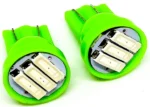 Світлодіодна лампа Т10 (W5W) 3SMD 7020 12V Зелений - Зображення 3
