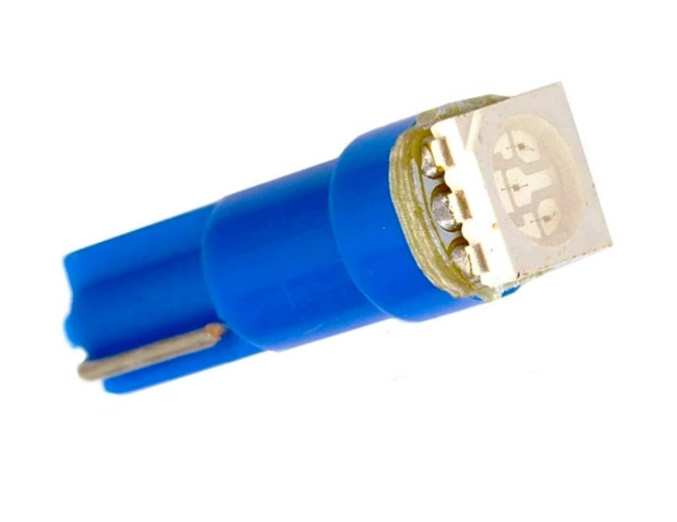 2298911510_svitlodiodna-lampa-t5 Світлодіодна лампа Т5 (W1,2W W2x2,6d) 1 SMD 5050 12V Синя - Зображення 1
