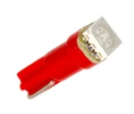 Світлодіодна лампа Т5 (W1,2W W2x2,6d) 1 SMD 5050 24V Червона