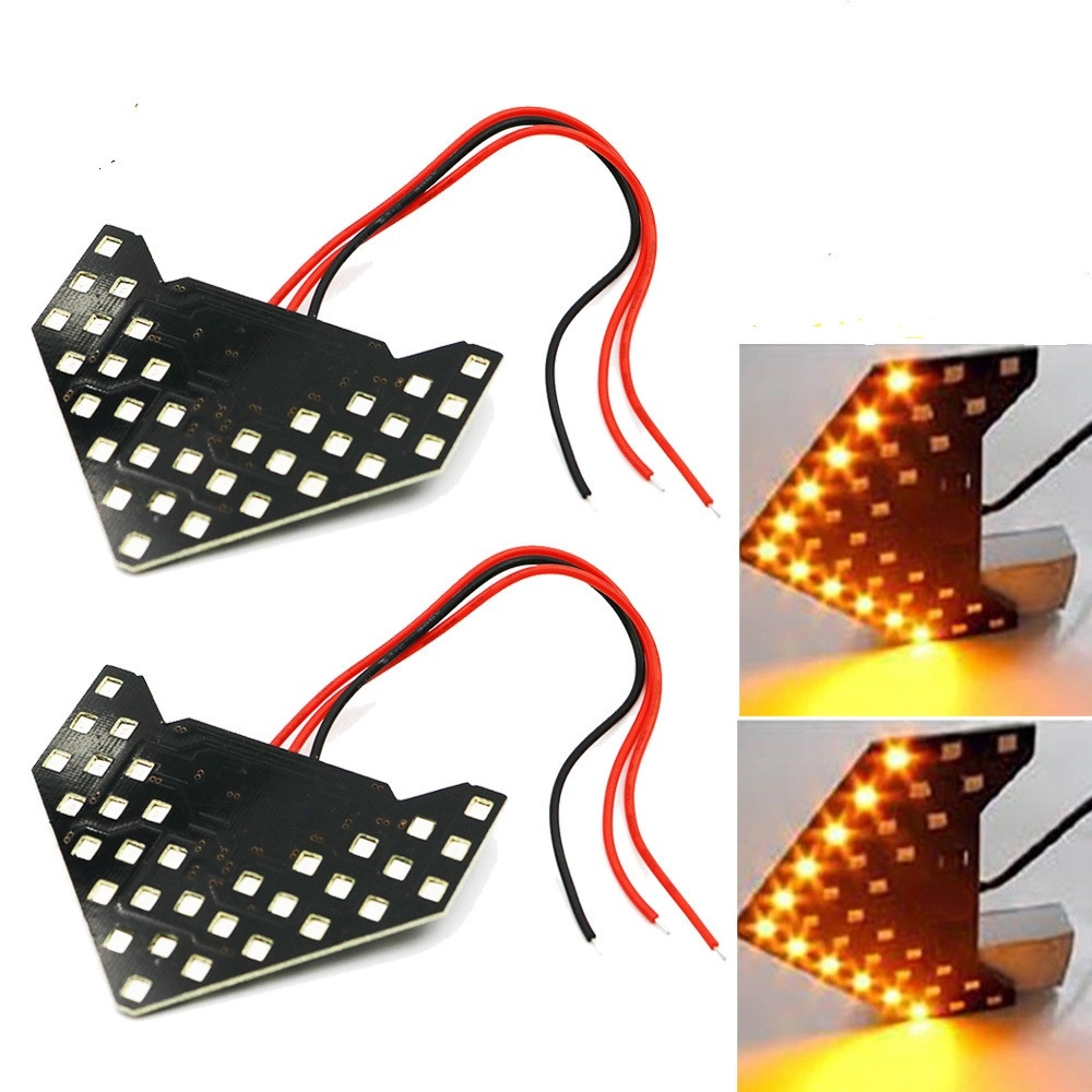 2303530866_svitlodiodnij-vidbivach-povorotu Світлодіодний відбивач повороту в дзеркало 33SMD 5630 Жовтий - Зображення 1