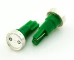 Світлодіодна лампа Т5 (W1,2W W2x2,6d) 1W 12V Зелена - Зображення 2