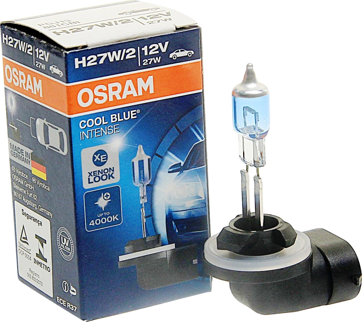 2323343272_galogenna-avtolampa-osram Галогенна автолампа Osram H27W/2 881 Cool Blue Intense 881CBI - Зображення 1