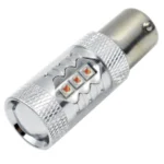 Світлодіодна лампа в поворот червоного ліхтаря 1156 BAU15s PY21W 80W CREE Жовта canbus зі зміщеним кріпленням