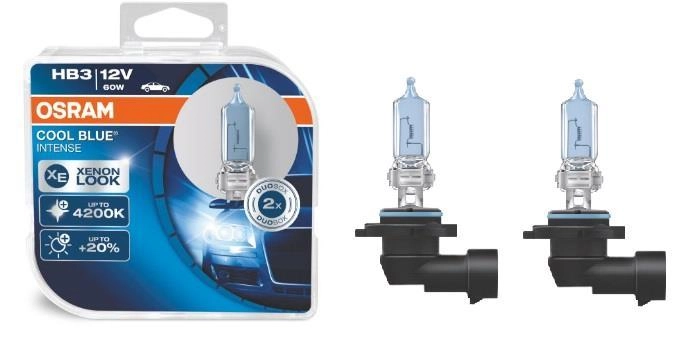2334335019_galogenna-avtolampa-osram Галогенна автолампа Osram HB3 Cool Blue Intense 60 W 12 V 9005CBI - Зображення 1