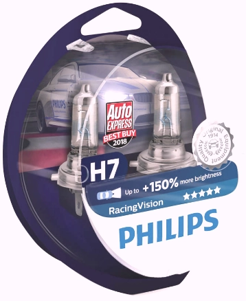 2341783916_galogenna-avtolampa-philips Галогенна автолампа PHILIPS H7 RacingVision 12972RVS2 - Зображення 1