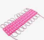Світлодіодний модуль 3smd 5630 рожевий із лінзою
