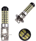 Світлодіодна лампа з цоколем Н3 78SMD 3014 12V Білий з драйвером і лінзою