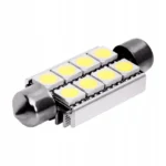 Світлодіодна лампа C5W Festoon 8SMD 5050 12V 42мм Білий - Зображення 3