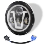 Led світлодіодна фара Bi LED Фари 7 дюймів V-подібні ходові вогні, Нива, Волга, ВАЗ, Камаз, Хаммер, Тойота - Зображення 4