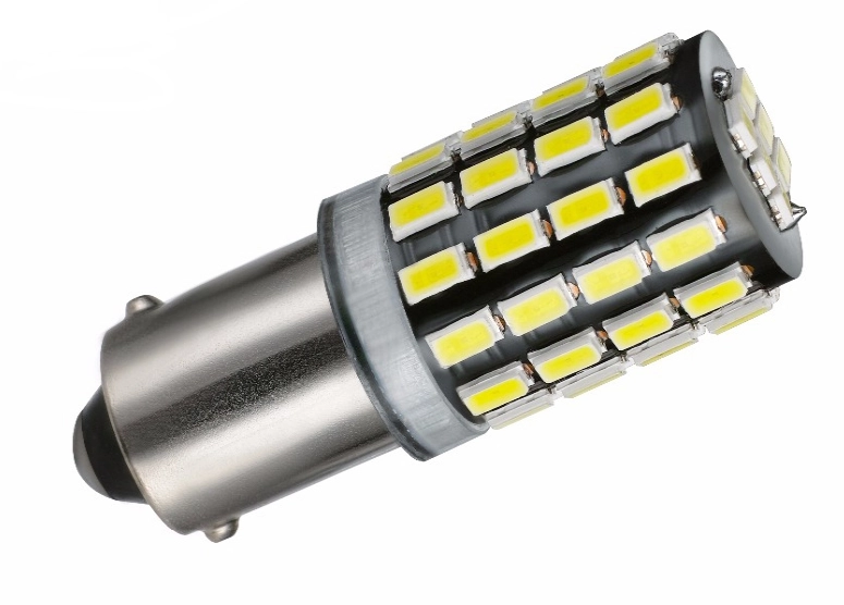 2708722753_svitlodiodna-lampa-t4w Світлодіодна лампа T4W BA9S 54 SMD 3014 Біла 12V - Зображення 1