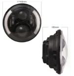 Універсальні світлодіодні led фари 7 дюймів Led DRL оптика Нива  2121-21213 Тайга УАЗ 469 ГАЗ 24, ВАЗ 2101, Хаммер, FJ Cr - Зображення 2