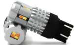 Світлодіодна лампа 7443 T20 W21/5W W3x16q 12 SMD 3020 12 V Біла Жовта (Двохкольорова) дх поворот