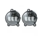 Двоколірні світлодіодні протитуманні фари Led ПТФ 90мм ВАЗ 2170 2171 2172 2173 Priora Газель Білий Жовтий - Зображення 6