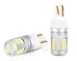 Світлодіодна лампа Т10 W5W 15SMD 2016 12V Біла з обманкою біполярна