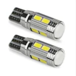 Світлодіодна лампа Т10 W5W 10SMD 5630 12V Біла з обманкою