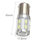 Світлодіодна лампа з цоколем 1156 BA15s P21W 12 smd 5630 Біла - Зображення 4