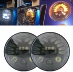 Світлодіодні фари 7 дюймів Білий DRL лівий і правий показник повороту комплект - Зображення 3