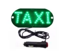 Табличка TAXI світлодіодна Зелений в прикурювач