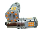 Світлодіодна лампа з цоколем 1156 BA15s P21W 32SMD 3030 12V Жовтий canbus - Зображення 2