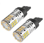 Світлодіодна лампа 7440 T20 W21W W3x16d 32SMD 3030 12V  з обманкою Жовта