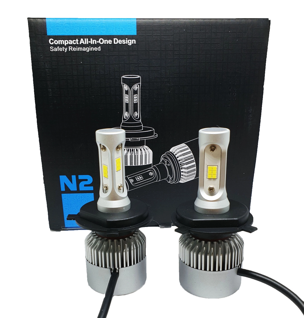2925665609_avtomobilni-svitlodiodni-lampi Автомобільні світлодіодні лампи з цоколем H4, модель N2 - Зображення 1