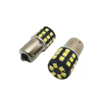 Світлодіодна лампа з цоколем 1156 BA15s P21W 33 SMD 2835 10-30V Біла - Зображення 2