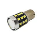 Світлодіодна лампа з цоколем 1 156 BA15s P21W 33 SMD 2835 12V Біла з лінзою