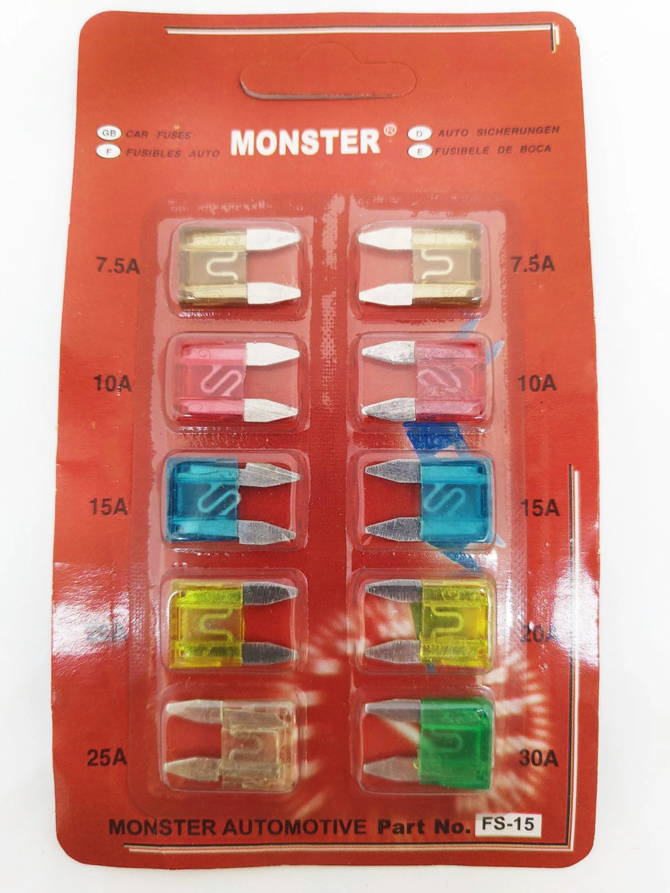 2993044592_komplekt-zapobizhnikiv-mini Комплект запобіжників mini Monster - Зображення 1