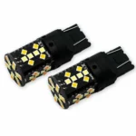 Двоколірні світлодіодні лампи Led 7443 T20 W21 / 5W W3x16q 44SMD 3030 12V Білий Жовтий - Зображення 5